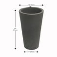 thumbnail image 4 of Algreen Crete 20" Self-Watering Planter, Tall, Warm Grey, 2 Pack, 4 of 6