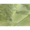 thumbnail image 4 of Ambesonne Sketchy Quilted Bedspread Set 3 Pcs, Floral Dragonfly Wings, Queen Size, Pale Green Dark Green, 4 of 5