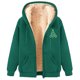 thumbnail image 2 of Chaqueta y sudadera informal con capucha de manga larga para mujer, con estampado de moda, de polar y capucha, 2 of 4