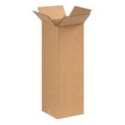 Partners Brand Tall Corrugated Boxes 8" x 8" x 20" Kraft 25/Bundle BS080820