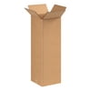 Partners Brand Tall Corrugated Boxes 8" x 8" x 20" Kraft 25/Bundle BS080820