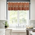 thumbnail image 3 of Southwest, Kitchen Valances for Windows 54x18 Inch Kitchen Curtains Valances Rod Pocket Geometric Stripe Boho Native Flower Print Bathroom Window Valances for Window Treatment Decor, 3 of 6