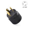 thumbnail image 3 of Czcpp- Lot de 2 Adaptateurs 3 Broches Twist Lock vers 30 Ampères RV, Prise RV 30 Ampères (NEMA L5-30P vers TT-30R), 3 of 4
