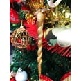 thumbnail image 4 of Vesil Gold Glitter Icicle Christmas Decorations, 12 pcs, 4 of 5