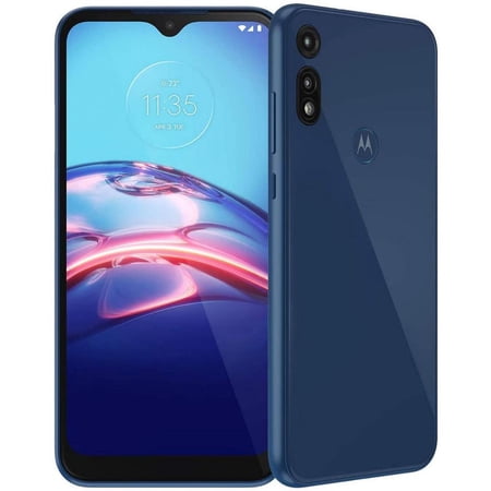 Restored Motorola Moto E [XT2052DL] (2020) 32GB | 2GB RAM Midnight Blue Claro Mobile (Refurbished)