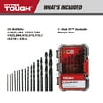 thumbnail image 3 of Hyper Tough 15-Piece Black Oxide Drill Bit Set in Click Fit Case, 3 of 18
