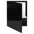 thumbnail image 3 of JAM Paper Laminated Two Pocket Glossy Folders, Black, 3/Pack, 3 of 4
