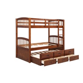 Twin Over Twin Bunk Beds Solid Wood Bunk Beds Twin Over Twin Size