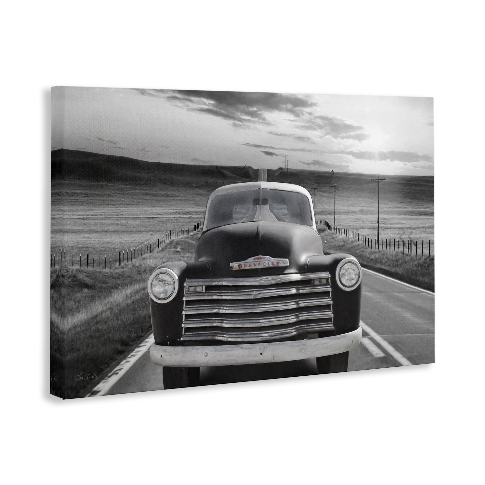 Stupell Industries Vintage Car Photography Transportation Photography Gallery Wrapped Canvas Art Print Wall Art, 45 x 30