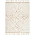 thumbnail image 3 of SAFAVIEH Casablanca Ariana Geometric Wool Shag Area Rug, Rust/Ivory, 8' x 10', 3 of 8