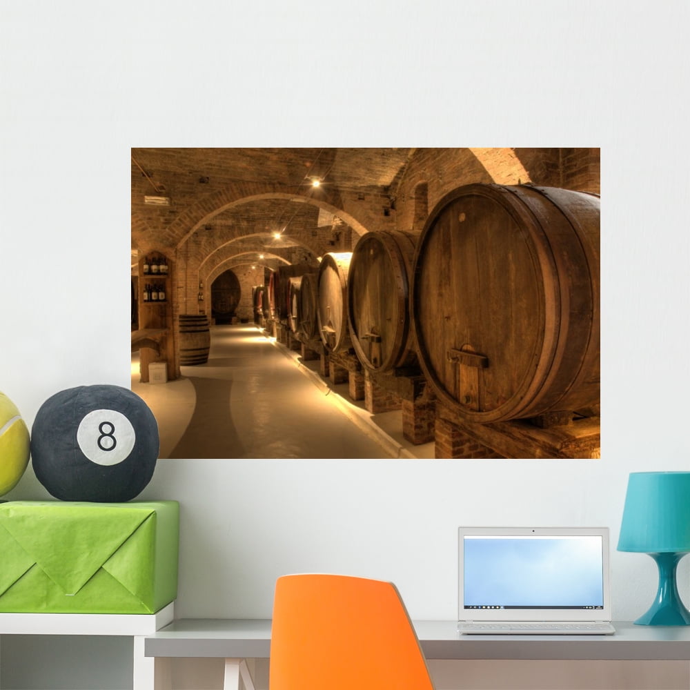 Wine Cellar Abbey Monte Wall Mural by Wallmonkeys Peel and Stick ...