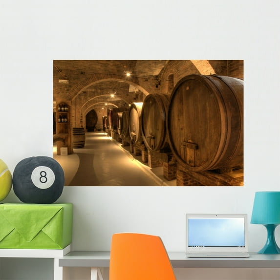 Wine Cellar Abbey Monte Wall Mural by Wallmonkeys Peel and Stick Graphic (36 in W x 24 in H) WM284068