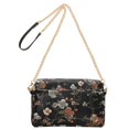 thumbnail image 2 of FORMRS Women Crossbody Purse with Chain Strap Vegan Leather Shoulder Handbag, Black Flowers, 2 of 7