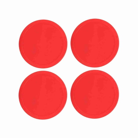 Air Hockey Pucks 3 Sizes of Hockey Pucks, Plastic Air Hockey Pucks 4 Pcs for Tables Game Equipment, Lightweight, Suitable for Professional Players with 64mm, 75mm, 82mm Options