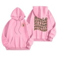 thumbnail image 1 of WEAIXIMIUNG Sweatshirts Grande Taille pour Femmes 3X Carcos Décontracté Col Rond Poche Imprimé Lettres Anglaises Hoodie, 1 of 5