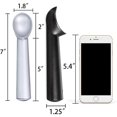 thumbnail image 3 of Cuchara de helado, 2 unidades de 7 pulgadas antiadherente anticongelante de helado Scooper de una pieza de diseño de aluminio para lavavajillas seguro Feliz Sencillez, 3 of 5