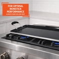 thumbnail image 4 of 19x12in Aluminum Black Ceramic Double Burner Griddle with Cool-Touch Handles, Nonstick Flat Grill Pan for Pancakes, Eggs, Bacon, and More, Black, 4 of 8
