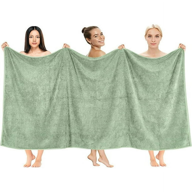 40X80 Inches Jumbo Size Thick Large 650 Gsm Genuine Ringspun Cotton Bath Sheet Luxury Hotel Spa Quality Absorbent Soft Decorative Kitchen Bathroom Turkish Towels Sage Green Walmart