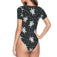 thumbnail image 4 of The Xecao Turtle Women's Crew Neck Body Suit, a short-sleeved bodysuit and basic swimsuit, both comfort and style for dating and daily life, 4 of 9