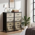 thumbnail image 6 of Moody Dresser for Bedroom with 4 Storage Drawers Whimsical Frog Traveler Vintage Cottagecore Animal Funny Moody Dressers Chest of Drawers Steel Framed Fabric Closet Organizers for Entryway, 6 of 7