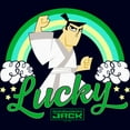 thumbnail image 2 of Men's Samurai Jack St. Patrick’s Day Lucky  Graphic Tee Navy Blue 2X Large, 2 of 5