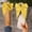 Yellow, variant on Womens Slippers Women's Fashionable Casual Spring and Summer Round Toe Flat Bow Slippers Shoes