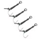 thumbnail image 5 of Equipo de pesca de carpa Ronnie Rig, aparejo de pesca con bucle de tornillo mate con revestimiento de PTFE para agua dulce y salada, 4 # con púas, 5 of 12