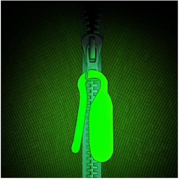 shiyou-Glow Zip Markers - Pack of 12 - Powerful Glow in The Dark Camping Accessories - Solar Powered Markers for Tent Campers
