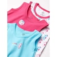 thumbnail image 2 of Luvable Friends Baby Girl Cotton Sleeveless Bodysuits 5pk, Pink, 12-18 Months, 2 of 4