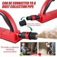 thumbnail image 3 of Adjustable Radius Flex Longboard Hand Sanding Block-Dust-Absorbing Sanding Blocks with Hook& Loop Backing-Dust Free Hand Sander for Woodworking-Auto Body-Wall-Furniture (Red-Adjustable), 3 of 6