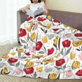 thumbnail image 6 of Sikiie Tulips Flowers Ultra-Soft Micro flannel Blanket Luxury All Seasons Warm Blanket for Bedding Sofa and Travel (4 sizes)-40"x30", 6 of 7