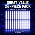 thumbnail image 7 of NOGIS Led Foam Glow Sticks, 15.7 Inches Bulk Glow Sticks, LED Light Sticks, Light-Up Sticks for Wedding, Raves, Carnival, Concert, Halloween, Birthday Party (White-24 Pcs), 7 of 7