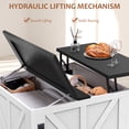thumbnail image 6 of Farmhouse Square Storage Coffee Table with Hinged Lift Top for Living Room, 6 of 7
