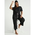 thumbnail image 2 of Joyspun Women's Knit Cropped Sleep Pants, Sizes S to 3X, 2 of 6