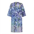 thumbnail image 4 of Robes pour Femmes 2024 Été Ample Décontracté Coton Lin Manches Courtes Col Rond Robe Manches Courtes Col Rond Robe 50 % de Réduction!, 4 of 5
