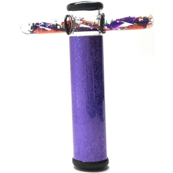 Glitter Wand Kaleidoscope. 6“ Liquid Motion Kaleidoscope (Purple)