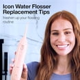 thumbnail image 4 of Authentic water flosser replacement heads - 5 replacement heads, 4 types: standard, periodontal, orthodontic, and tongue scraper - genuine parts (blush color), 4 of 4