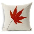 Coolmade Maple Leaf Throw Pillow Covers, Indoor Accent Decoration