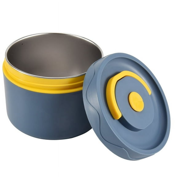Food Warm Lunch Container,Stainless Steel Thermal Lunch Container Portable Thermal Bento Box Food Container ,1 x Food Warm Container,Blue