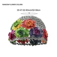 thumbnail image 7 of Hsqqdc 1 Piece Vintage Flower Crochet Hollow Beanie for Women, Lightweight Breathable Knit Hat for Summer Wear, 7 of 7