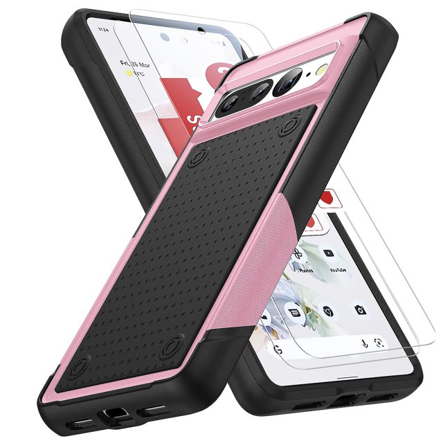 Funda para Google Pixel 7 Pro, doble capa de protección, a prueba de golpes, protección para pantalla y cámara.