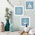 thumbnail image 4 of Ocean Theme Beach Wall Decor 3D Wall Art with Starfish Seashell Sand Dollar Vintage Beach Home Bathroom Decor, 4 of 4