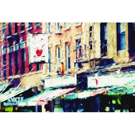 Little Italy II - In the Style of Oil Painting Print Wall Art By Philippe