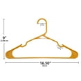 thumbnail image 2 of Closetselect Plastic Notched Adult Hangers for Any Clothing Type, Mustard Dijon 100 Count, 2 of 4
