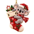 thumbnail image 2 of Clearance! Koala Christmas Stocking Ornaments, Christmas Decorations for Tree, Cute Forest Animal Christmas Decor for Home, 2 of 7