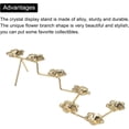 thumbnail image 4 of MECCANIXITY Crystal Ball Flower Display Stand,1.417 Inch Diameter ,Metal Ball Holder, Gold, 4 of 5