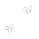 thumbnail image 4 of Jumpingount Pendientes de aleación para mujer, 2 piezas, Color sólido, galvanizado, elegante, inmarcesible, exquisito, adorno para oreja, regalo Plata 2piezas, 4 of 6