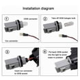 thumbnail image 4 of Maytalsory 2piece LED Dynamic Side Marker Turn Signal Side Marker Sequential Blinker Turn Signal Light Durable Transparent+PIN, 4 of 6