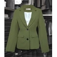 thumbnail image 3 of Saco Entallado de Mujer Elegante y Versátil Verde olivo Mediana, 3 of 4