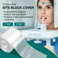 thumbnail image 3 of Disposable Bite Block Covers by VASTMED | Bite Block Sleeves for Panoramic X-Ray Machine | Barrier Film Bite Block Covers, Dental X-Ray Supplies (Clear, 2"X3"), 3 of 7